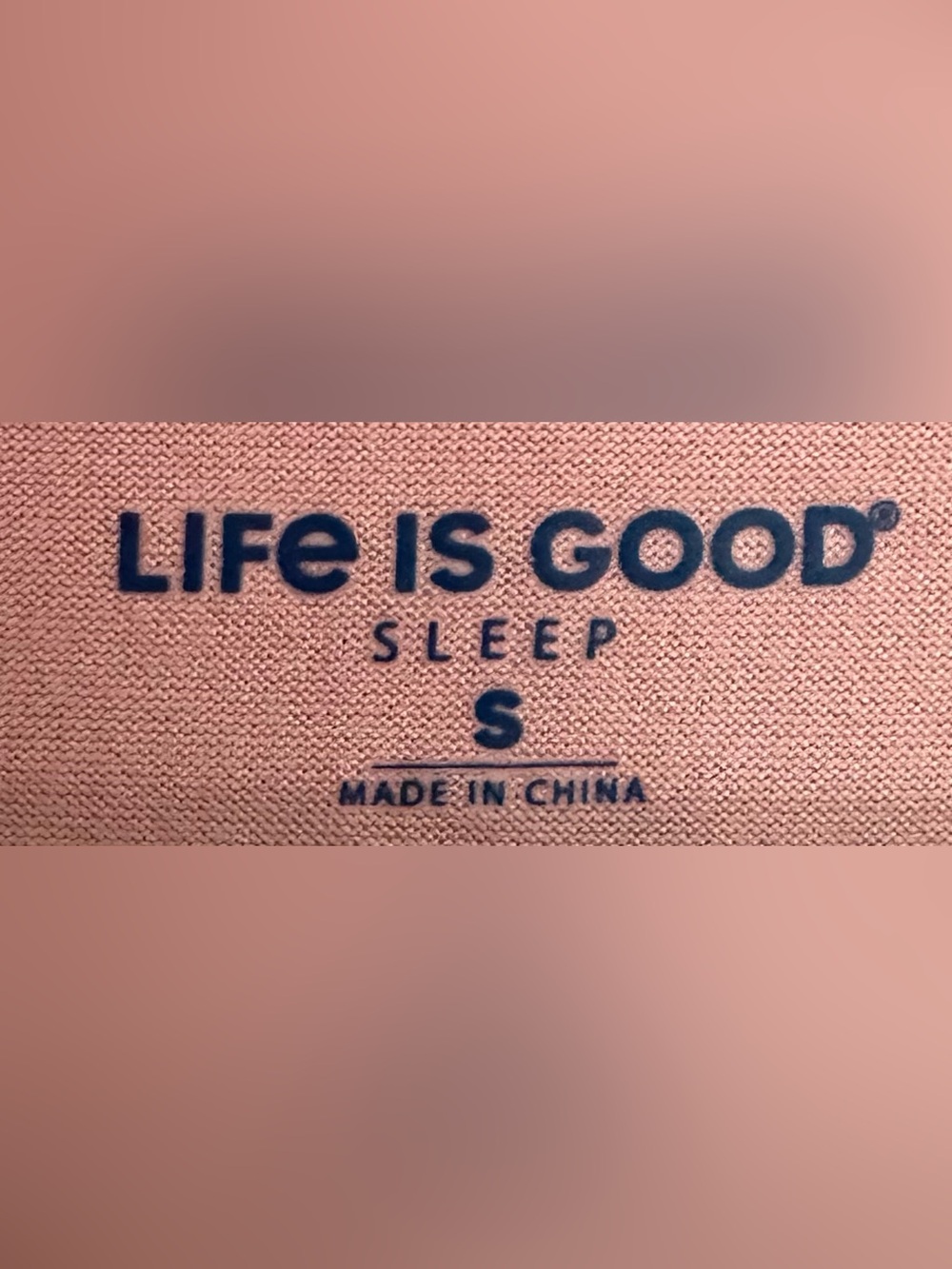 LIFE IS GOOD, size SMALL, PINK  Long-Sleeve Tee with Coffee Mug Graphic - Picture 4 of 6